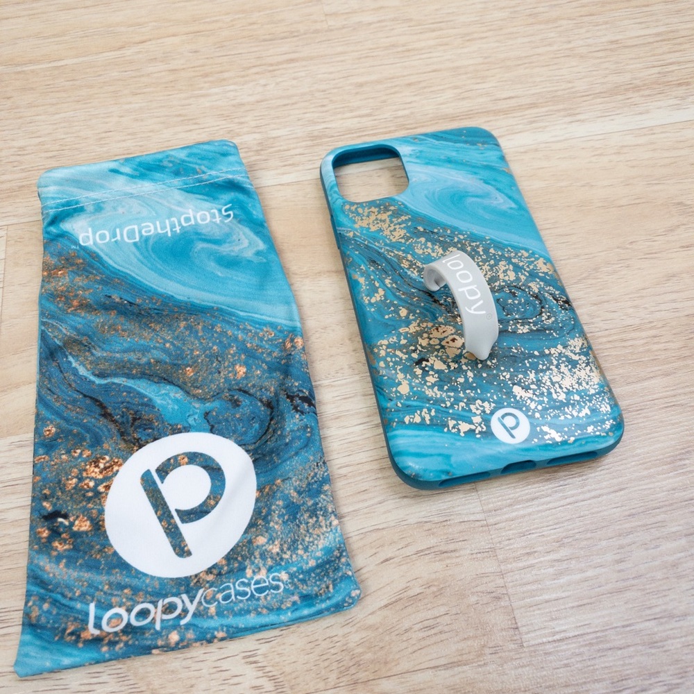 Loopy Case iPhone 11 Pro Max Right Gold Marble - Picture 2 of 7